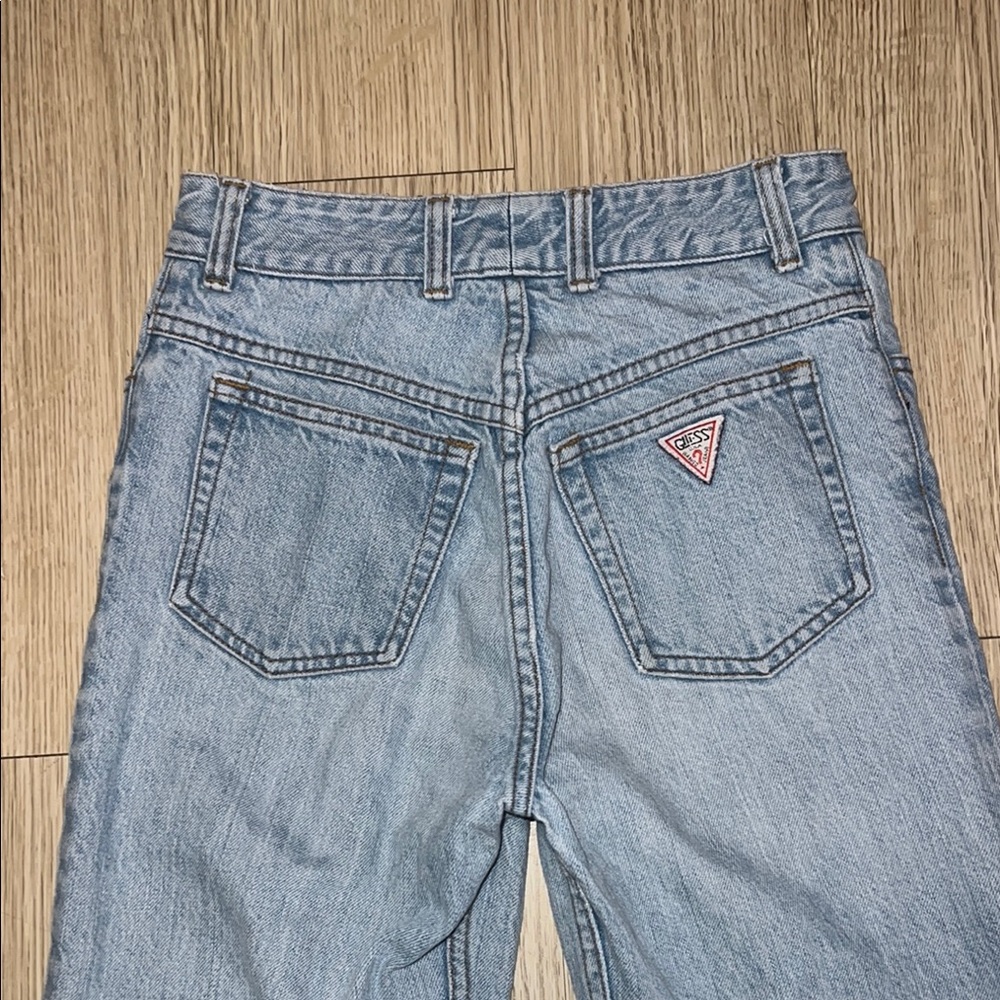 Y2K Guess Vintage Size 29 Classic Blue Denim Jeans - Picture 9 of 10